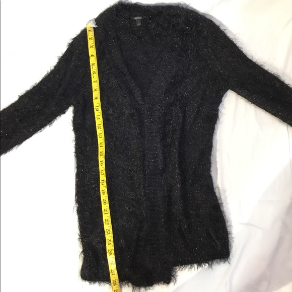 Apt 9 Open Front Cardigan Black and Silver NWOT - Picture 5 of 8